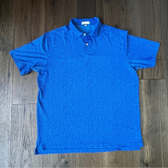 Peter Millar Other - Peter Millar Performance Jersey Polo Men's Extra Large Blue golf shirt tennis
